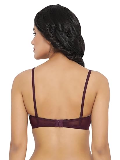 Clovia Women’s Net-Style Full-Coverage Bra – Lightly Padded, Wire-Free Comfort